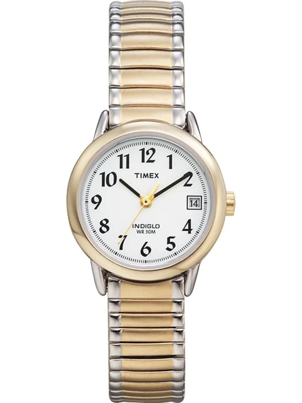 Women's White Gold Analog Quartz Easy Reader Adjustable Luminous Classic Watch